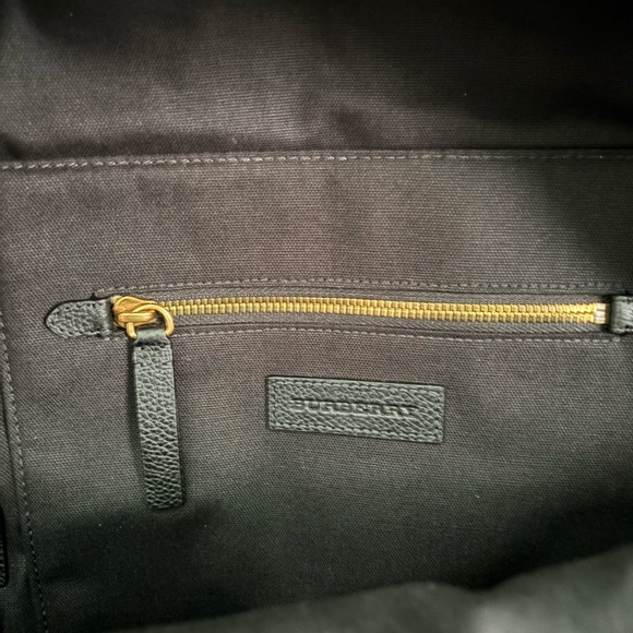 Burberry Abbeydale House Check Canvas & Leather Backpack 4033397 NWT - Picture 9 of 10